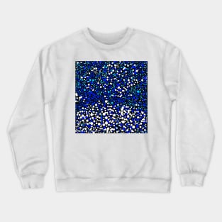 Blue and White Polka Dots Crewneck Sweatshirt